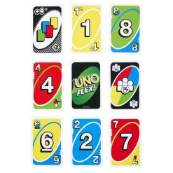 MATTEL - Juego de cartas UNO Split familiar y flexible ㅤ