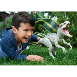 MATTEL - Jurassic World - Indominus Rex camufla y conquista, figura de juguete Jurassic World ㅤ