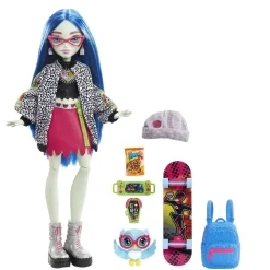 MATTEL - Monster High - Muñeca Ghoulia con mascota y accesorios ㅤ* Muñecas