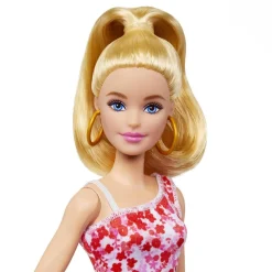 MATTEL - Muñeca Barbie Fashionista con vestido rosa y accesorios ㅤ* Muñecas