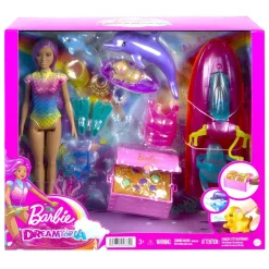 MATTEL - Muñeca Dreamtopia con accesorios acuáticos ㅤ