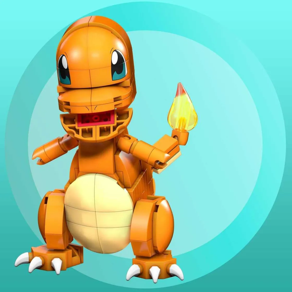 MATTEL - Pokemon - Figura de construcción Mega Construx Pokémon Charmander Naranja ㅤ