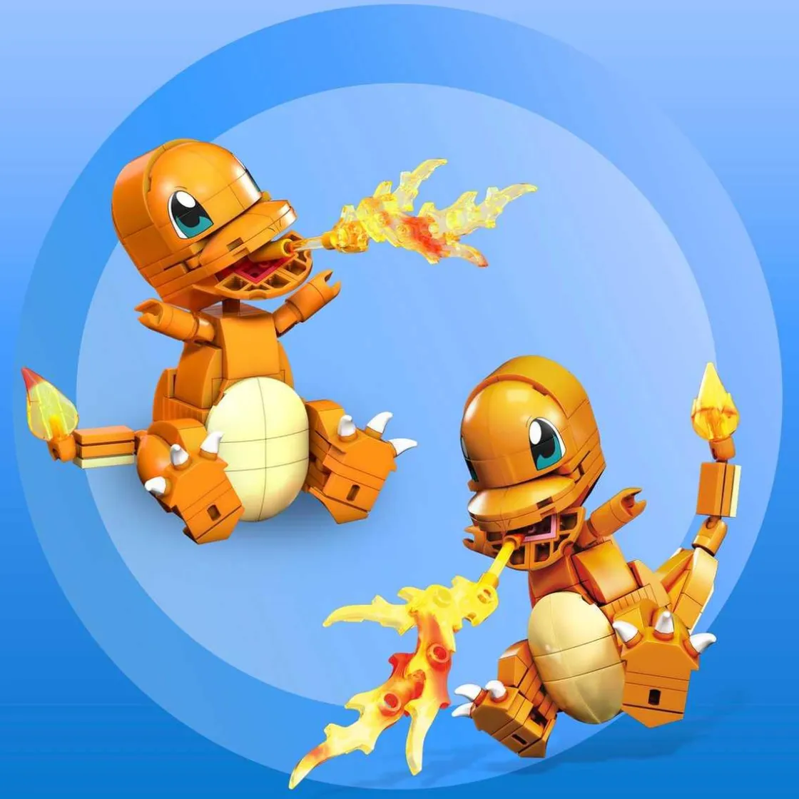 MATTEL - Pokemon - Figura de construcción Mega Construx Pokémon Charmander Naranja ㅤ