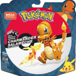 MATTEL - Pokemon - Figura de construcción Mega Construx Pokémon Charmander Naranja ㅤ