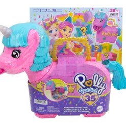 MATTEL - Polly Pocket - Cofre unicornio Partyland juguete - (Varios modelos)* Coleccionables Y Mini Mundos