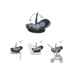 MAXI COSSI Maxi-Cosi - Silla auto Pebble 360 Pro Essential black