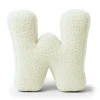 MEOWBABY - Almohada Infantil con Forma de Letra “W” Color Crema “Bearly W”
