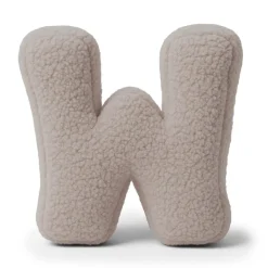 MEOWBABY - Almohada Infantil con Forma de Letra “W” Color Gris Claro “Bearly W”