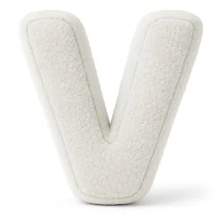 MEOWBABY - Almohada Infantil con Forma de Letra “V” Color Blanco Roto “Bearly V”* Descanso·Colchones Y Almohadas