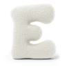 MEOWBABY - Almohada Infantil con Forma de Letra “E” Color Blanco Roto “Bearly E”* Descanso·Colchones Y Almohadas