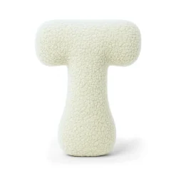 MEOWBABY - Almohada Infantil con Forma de Letra “T” Color Crema “Bearly T”* Descanso·Colchones Y Almohadas