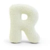 MEOWBABY - Almohada Infantil con Forma de Letra “R” Color Crema “Bearly R”