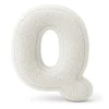 MEOWBABY - Almohada Infantil con Forma de Letra “Q” Color Blanco Roto “Bearly Q”* Descanso·Colchones Y Almohadas