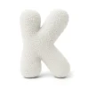 MEOWBABY - Almohada Infantil con Forma de Letra “K” Color Blanco Roto “Bearly K”* Descanso·Colchones Y Almohadas