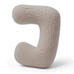 MEOWBABY - Almohada Infantil con Forma de Letra “J” Color Gris Claro “Bearly J”* Descanso·Colchones Y Almohadas