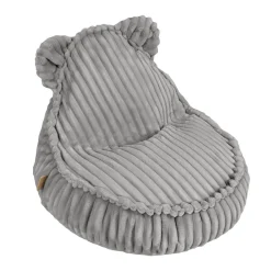 MEOWBABY - Churros Sako Bag Teddy – Puf infantil en gris claro* Entretenimiento·Hamacas Y Columpios|Estilo De Vida