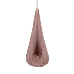 MEOWBABY - Columpio Infantil Tipo Capullo Churros Color Rosa “Baby Cocoon Swing Ruby Chocolate Pink”
