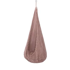 MEOWBABY - Columpio Infantil Tipo Capullo Churros Color Rosa “Baby Cocoon Swing Ruby Chocolate Pink”