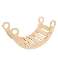 MEOWBABY - Mecedora Infantil de Madera Natural “Medium Dream Rocker Classic Wood”