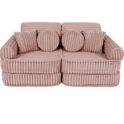 MEOWBABY - Sofá Infantil Churros Pocket Plus Color Rosa Ruby Chocolate* Entretenimiento·Hamacas Y Columpios|Estilo De Vida