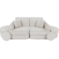 MEOWBABY - Sofá Infantil Churros Pocket Max Color Blanco Algodón* Entretenimiento·Hamacas Y Columpios|Estilo De Vida