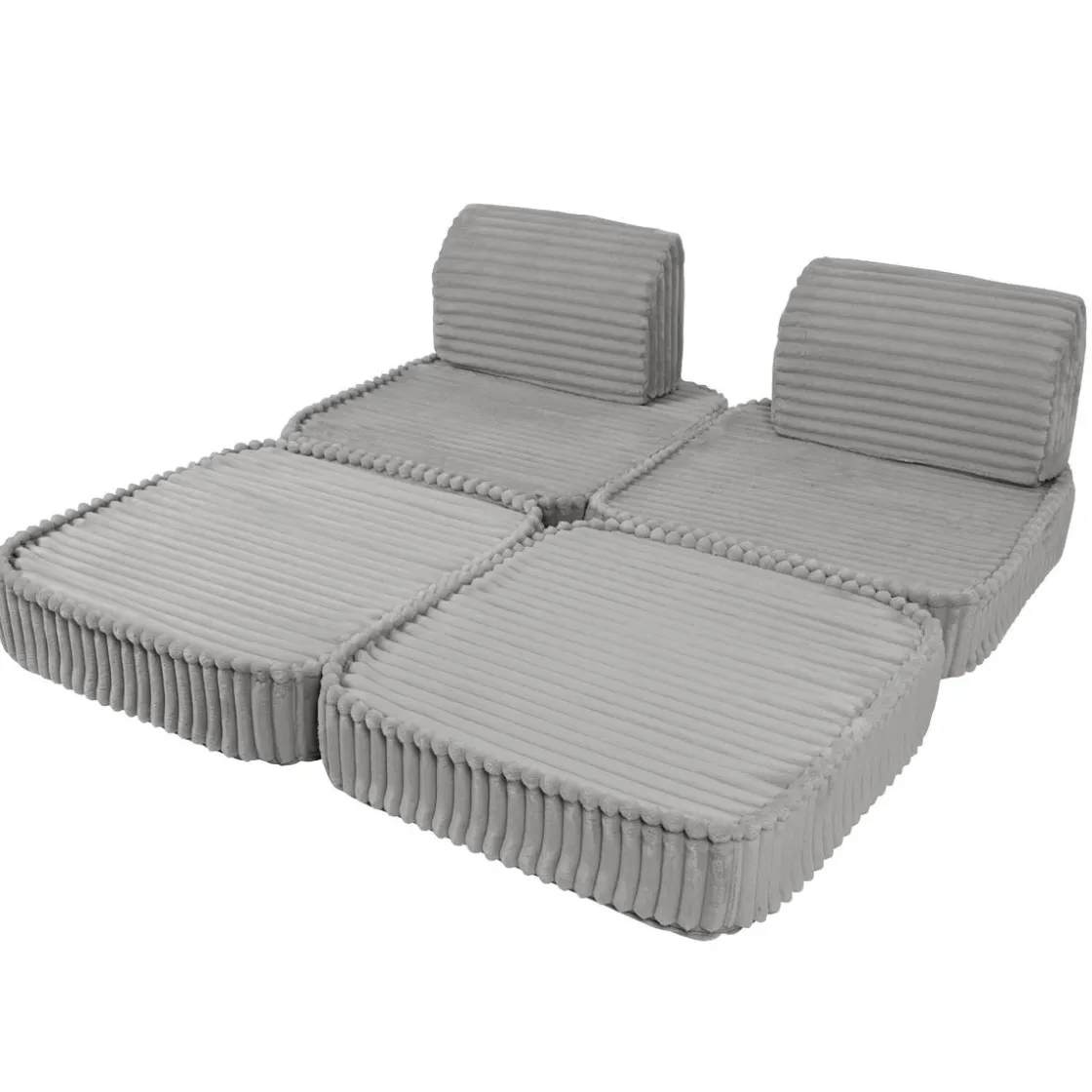 MEOWBABY - Sofá Infantil Churros Pocket Basic Color Gris Jurassic* Entretenimiento·Hamacas Y Columpios|Estilo De Vida