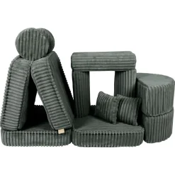 MEOWBABY - Sofá Infantil Churros Pocket Max Color Verde Pine Forest