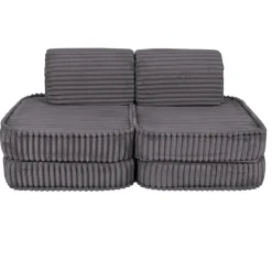 MEOWBABY - Sofá Infantil Churros Pocket Basic Color Gris Moon Dust* Entretenimiento·Hamacas Y Columpios|Estilo De Vida