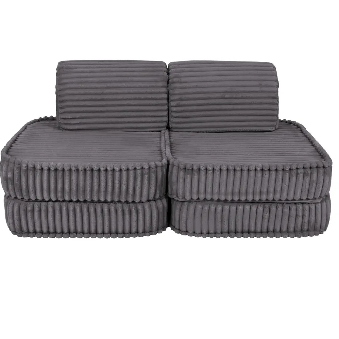 MEOWBABY - Sofá Infantil Churros Pocket Basic Color Gris Moon Dust* Entretenimiento·Hamacas Y Columpios|Estilo De Vida