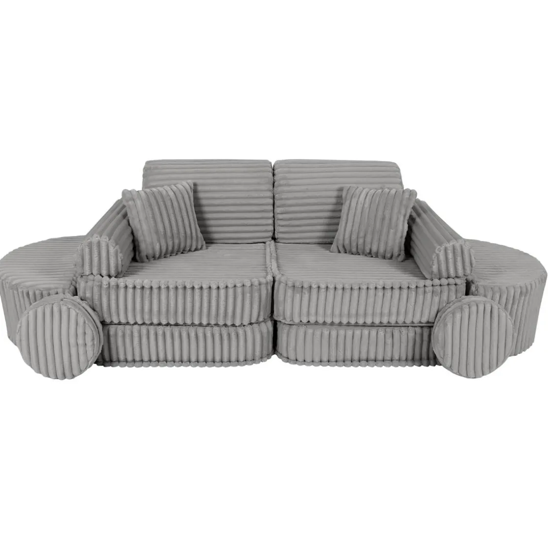 MEOWBABY - Sofá Infantil Churros Pocket Max Color Gris Moon Dust* Entretenimiento·Hamacas Y Columpios|Estilo De Vida