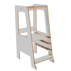 MEOWBABY - Torre de aprendizaje de Madera con pizarra