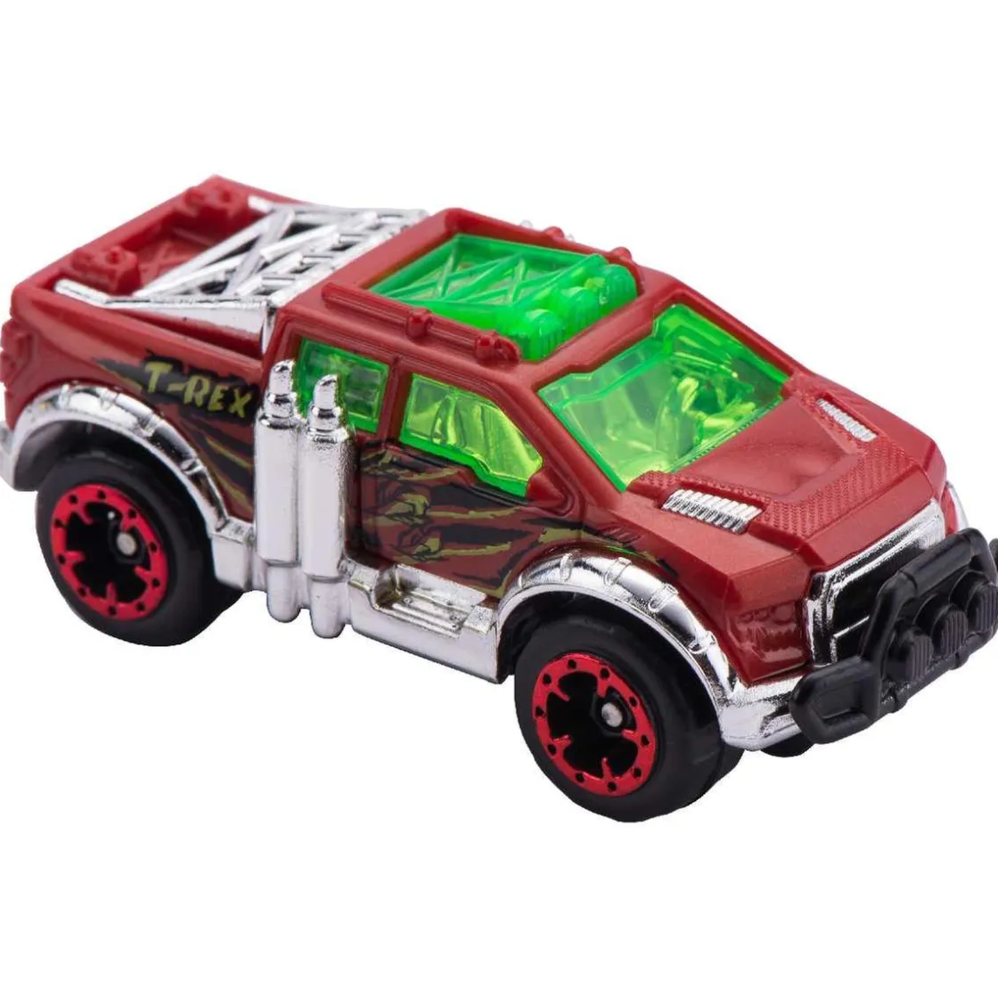 ZURU Metal Machines - Circuito con doble loop y T-Rex