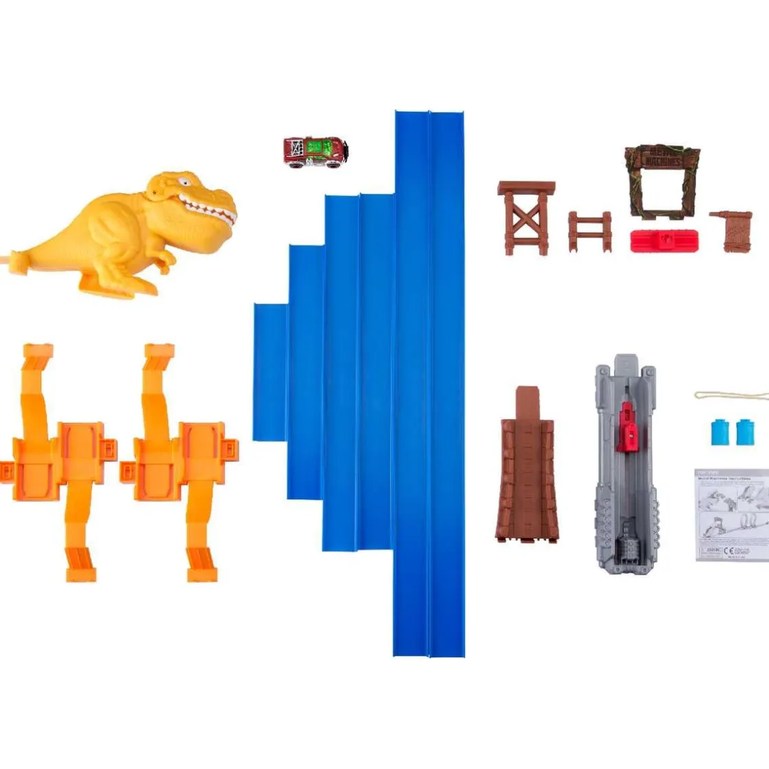 ZURU Metal Machines - Circuito con doble loop y T-Rex