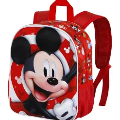 KARACTER MANIA Mickey Mouse - Mochila Preescolar 3D Compacta Roja ㅤ