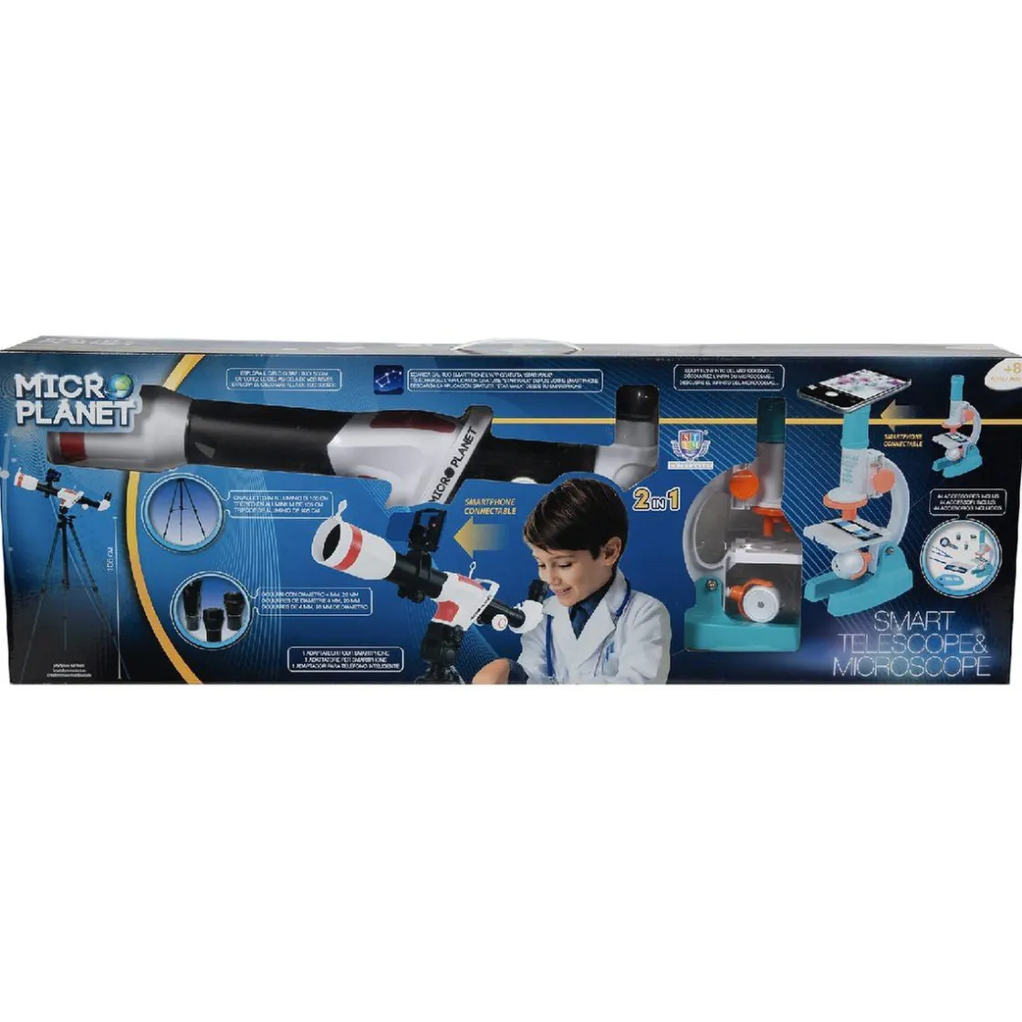 MICRO PLANET - Microscopio y Telescopio inteligentes conectables