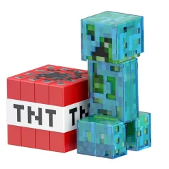 MATTEL Minecraft - Figura articulada Creeper Nivel Diamante con accesorios ㅤ