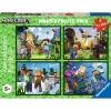 RAVENSBURGER IBÉRICA Minecraft - Puzzle Minecraft, colección Mega Pack 4x100, 4 rompecabezas de 100 piezas* Juegos Y Puzzles