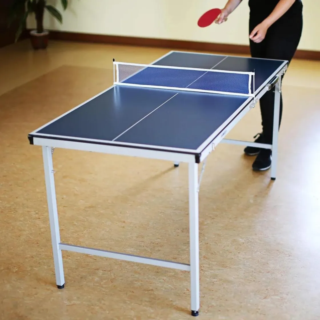 DEVESSPORT Mini Mesa de Ping Pong 150 x 67 x 69 cm* Vehículos De Batería O A Pedales