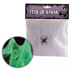 RUBIE'S Mini telaraña que brilla en la oscuridad
