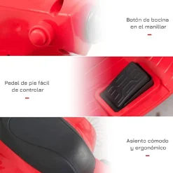 PL OCIOTRENDS Mini Vespa roja 6V* Vehículos De Batería O A Pedales