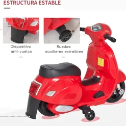PL OCIOTRENDS Mini Vespa roja 6V* Vehículos De Batería O A Pedales