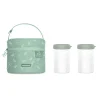 MINILAND - Bolsa Isotérmica + 2 herméticos 250ml Ecosized rana