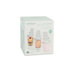 MINILAND - Pack 12 Recipientes Herméticos Graduados Multifunción ㅤ