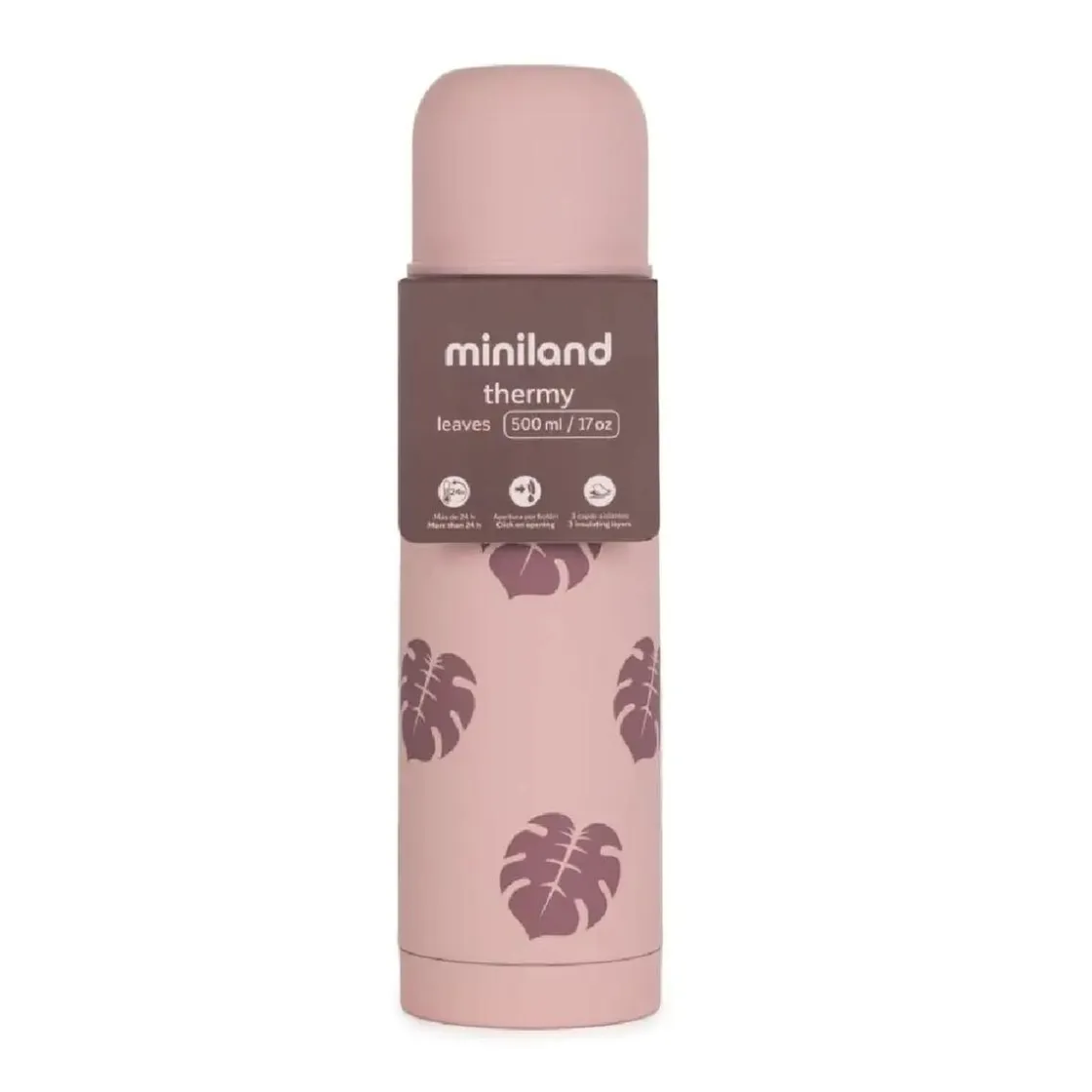 MINILAND - Termo para líquidos 500 ml Thermy Leaves* Preparación Comida Y Accesorios·Termos, Recipientes Y Contenedores