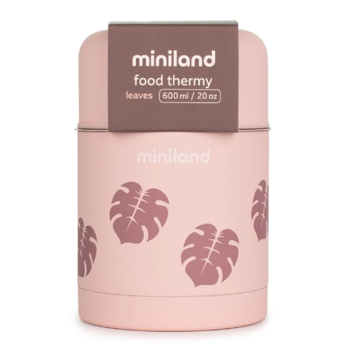 MINILAND - Termo para sólidos 600 ml Thermy Leaves* Preparación Comida Y Accesorios·Termos, Recipientes Y Contenedores