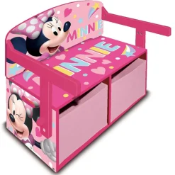 MINNIE Mouse - Banco, pupitre y caja de juguetes 3 en 1