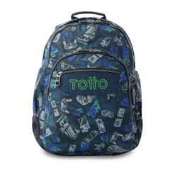 TOTTO Mochila Rayol - Button* Material Escolar