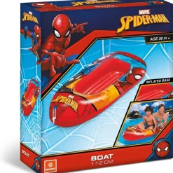 MONDO - Barca hinchable Spider-Man para playa y piscina 112 cm ㅤ