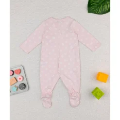 Prenatal Mono bebé rosa margaritas estampado completo