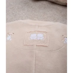 Prenatal Mono de bebé beige con osito de regalo
